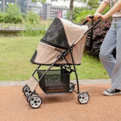 Poussette pour Chien - PetStroller™ - Beige - Toutou trop chou
