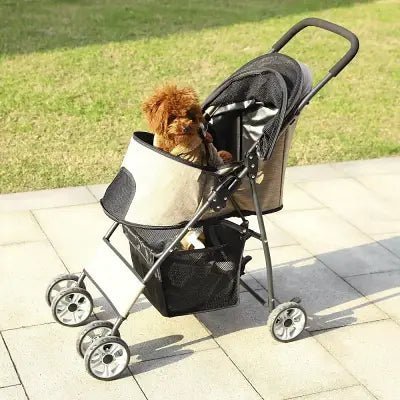 Poussette pour Chien - PetStroller™ - Beige - Toutou trop chou
