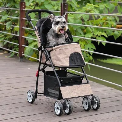 Poussette pour Chien - PetStroller™ - Beige - Toutou trop chou