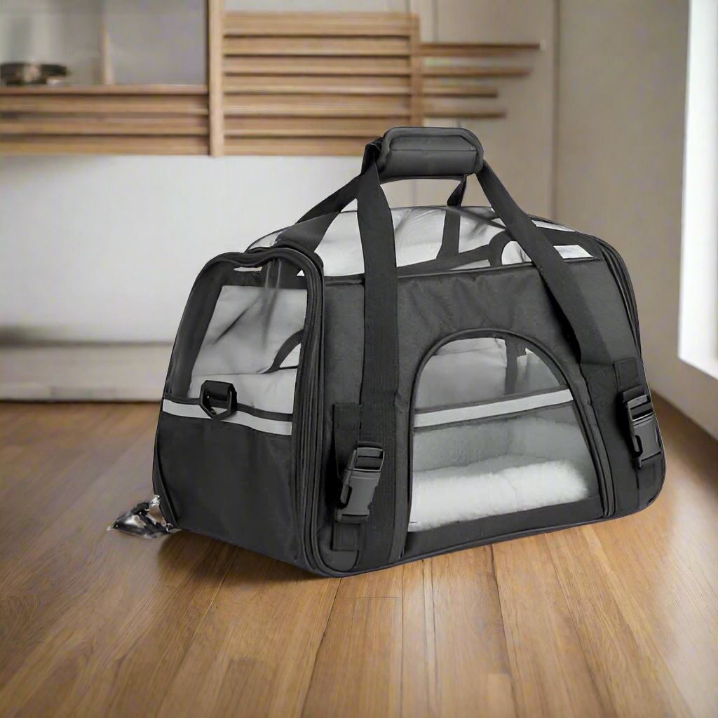 Sac de Transport pour Chien - DogCarrierBag™ - Noir - Toutou trop chou