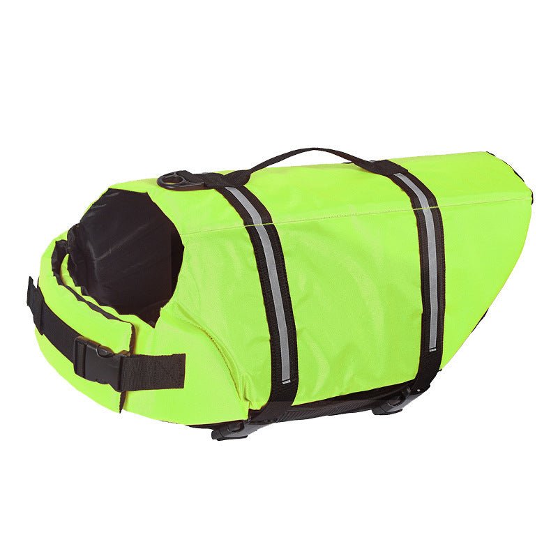 gilet sauvetage chien vert presentation
