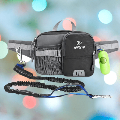 Laisse pour Chien - WaistBag™ - Gris - Toutou trop chou