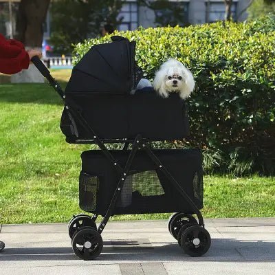 Poussette pour Chien - PetStroller™ - Noir - Toutou trop chou