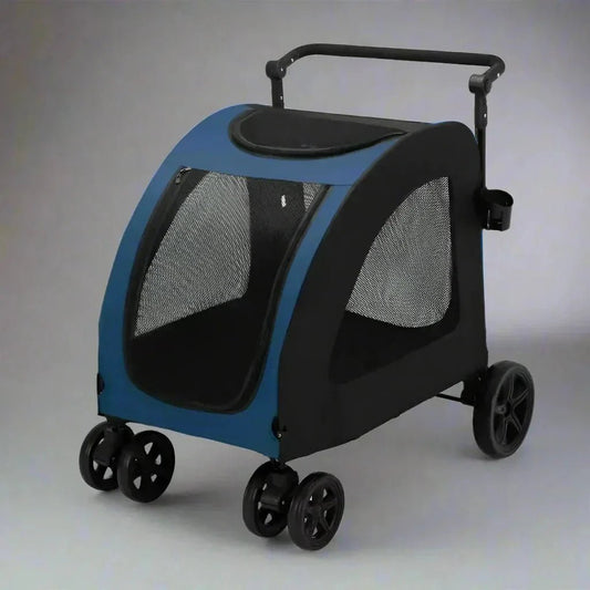 Poussette pour Chien - StrollyPet™ - Bleu - Toutou trop chou