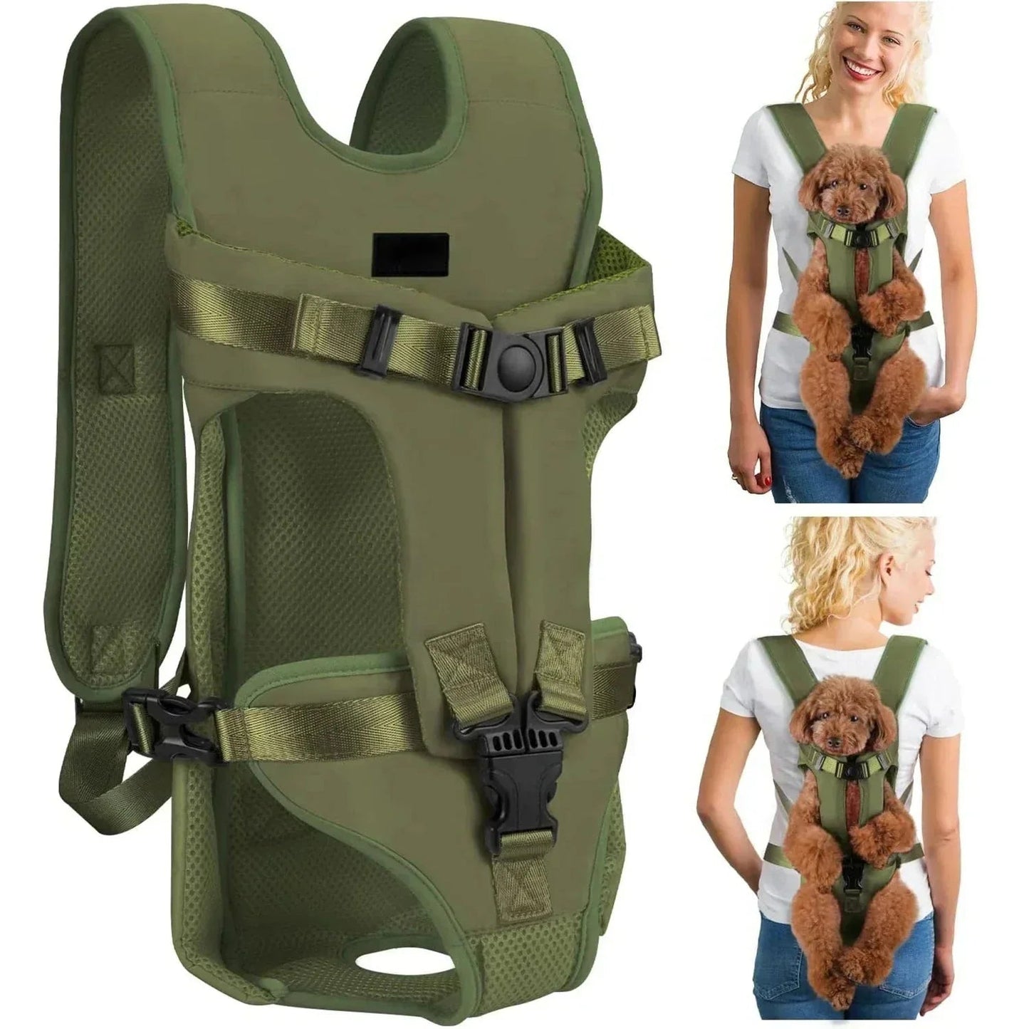 Sac à Dos pour Chien - PetCarrier™ - Vert - Toutou trop chou