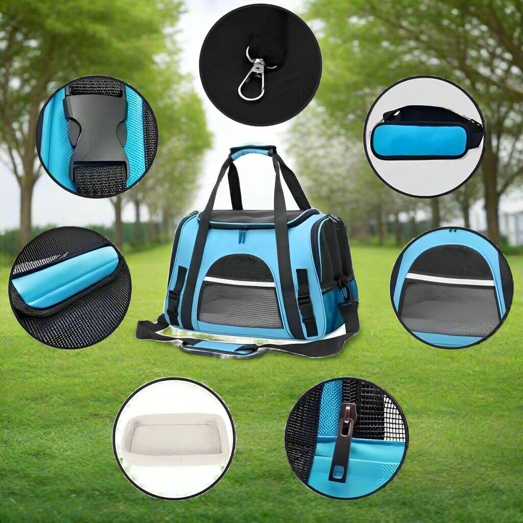 Sac de Transport pour Chien - DogCarrierBag™ - Bleu - Toutou trop chou