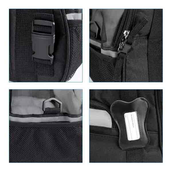 Sac de Transport pour Chien - DogCarrierBag™ - Noir - Toutou trop chou