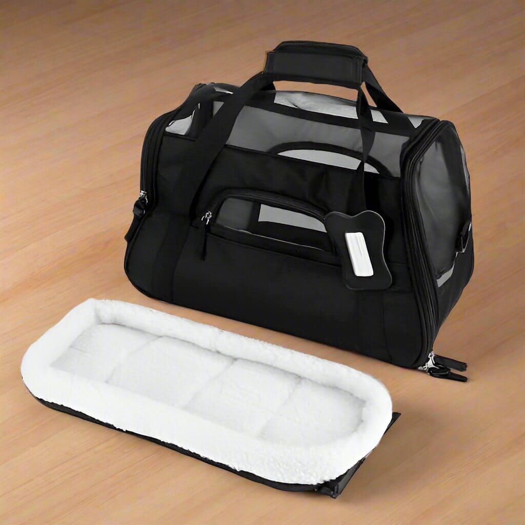 Sac de Transport pour Chien - DogCarrierBag™ - Noir - Toutou trop chou