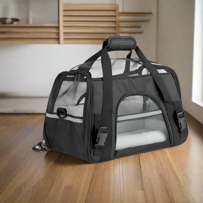 Sac de Transport pour Chien - DogCarrierBag™ - Noir - Toutou trop chou