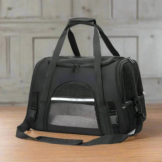 Sac de Transport pour Chien - DogCarrierBag™ - Noir - Toutou trop chou