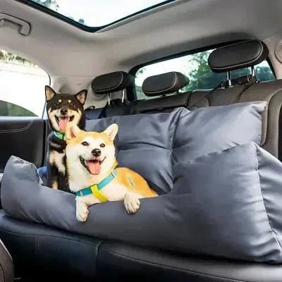 SIEGE AUTO POUR CHIEN - CarrierTravelDog™ - Gris - Toutou trop chou