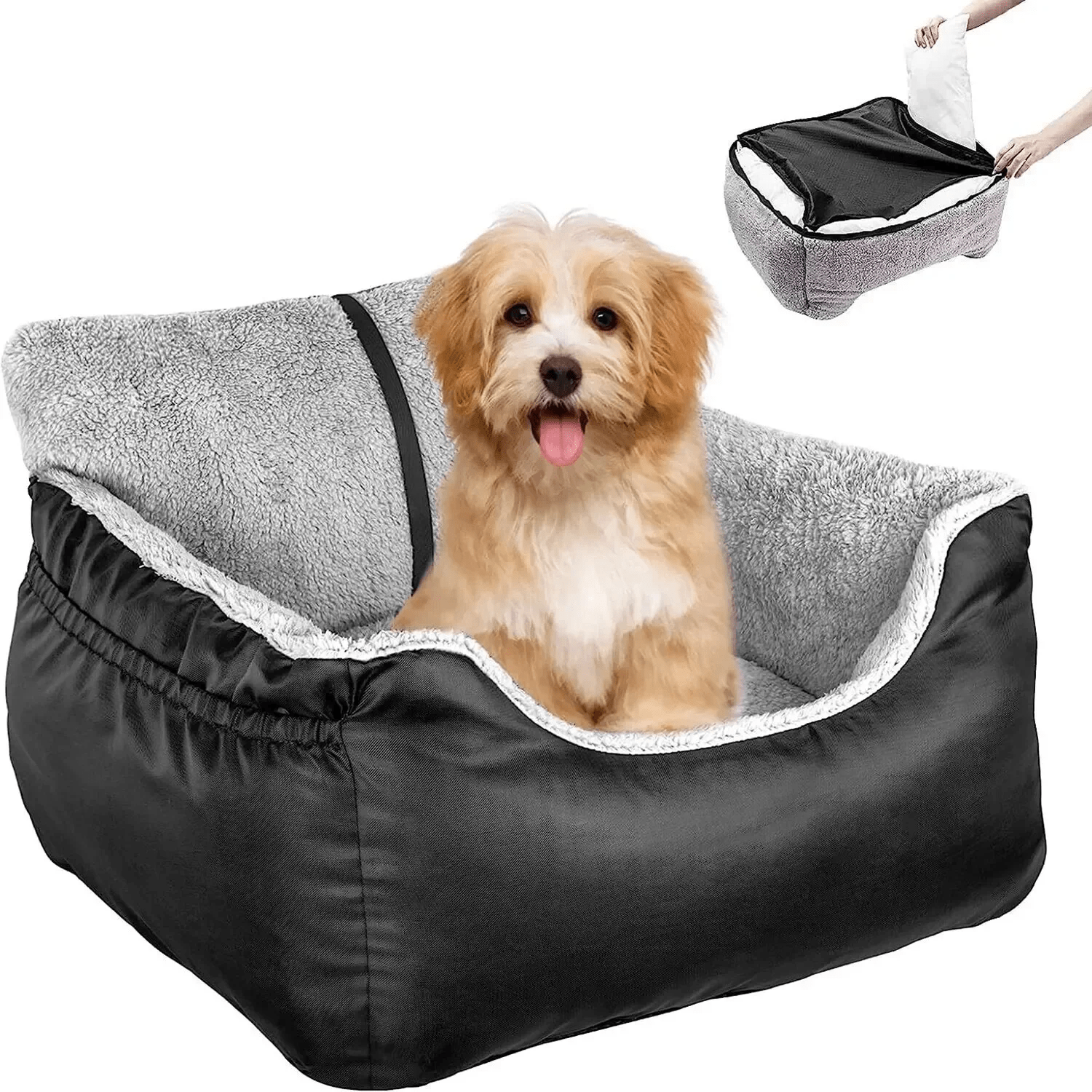 SIEGE AUTO POUR CHIEN - PetCarSeat™ - Noir - Toutou Trop Chou