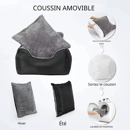 SIEGE AUTO POUR CHIEN - PetCarSeat™ - Noir - Toutou Trop Chou